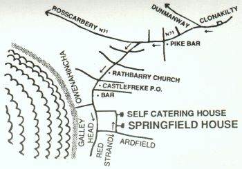 Springfield House B&B,
Kilkern, Rathbarry,
Castlefreke,
Clonakilty,
Co. Cork,
Irlanda