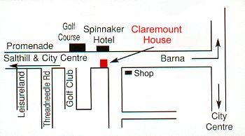 Claremount House B&B, 
Salthill, 
Co. Galway,
Irland.